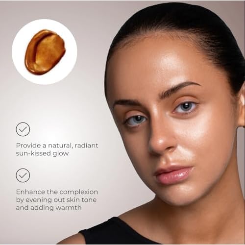 VivienneHu Bronzing Drops, 150g/5.3oz, with Hyaluronic Acid & Collagen, Vegan & Cruelty-Free, Liquid Bronzer, Creates A Sun-Kissed Glow, Pure Gold, Clean Clinical Skincare, Dermatologist-Tested