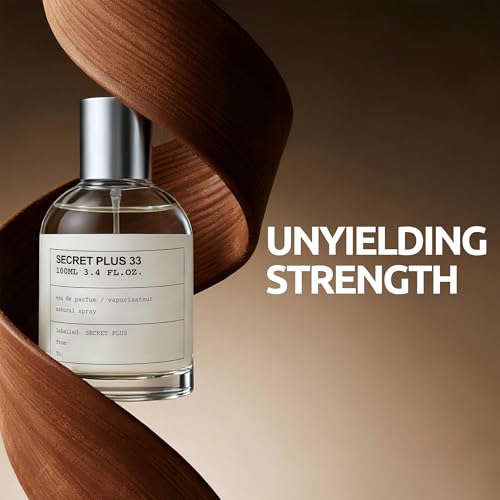 Men's Cologne Set Secret Plus 33 100ml Eau de Toilette & 10ml Pheromone Perfume Oil | Citrus Floral Woody Fragrance | Long Lasting Fresh & Sophisticated Scent for Men Gift