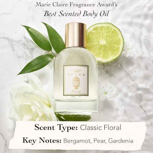 Tocca Florence Scented Dry Body Oil, 3.4 Fl Oz - Olio Sublime Profumato Body Fragrance Featuring Bergamot, Pear & Gardenia