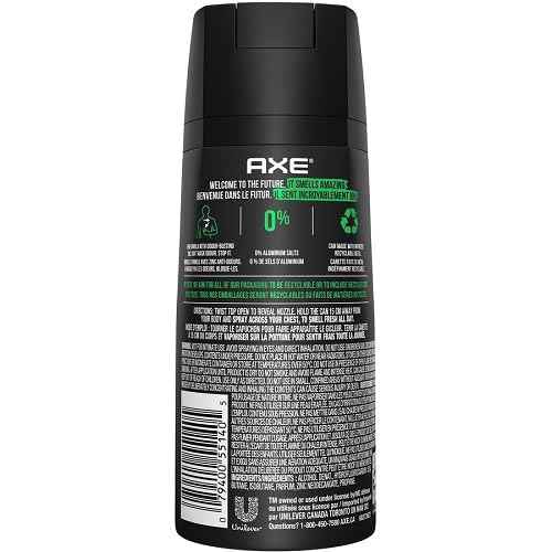 AXE Body Spray for Men, Kilo 4 oz, (Pack of 6)