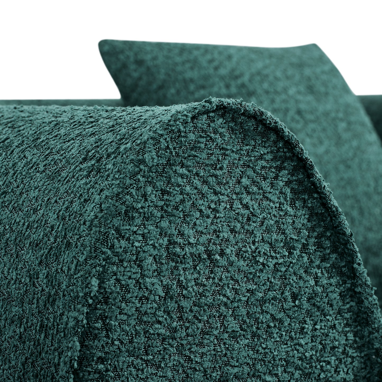 110" Curved L-Shaped Modular Sectional Sofa - Blue & Green