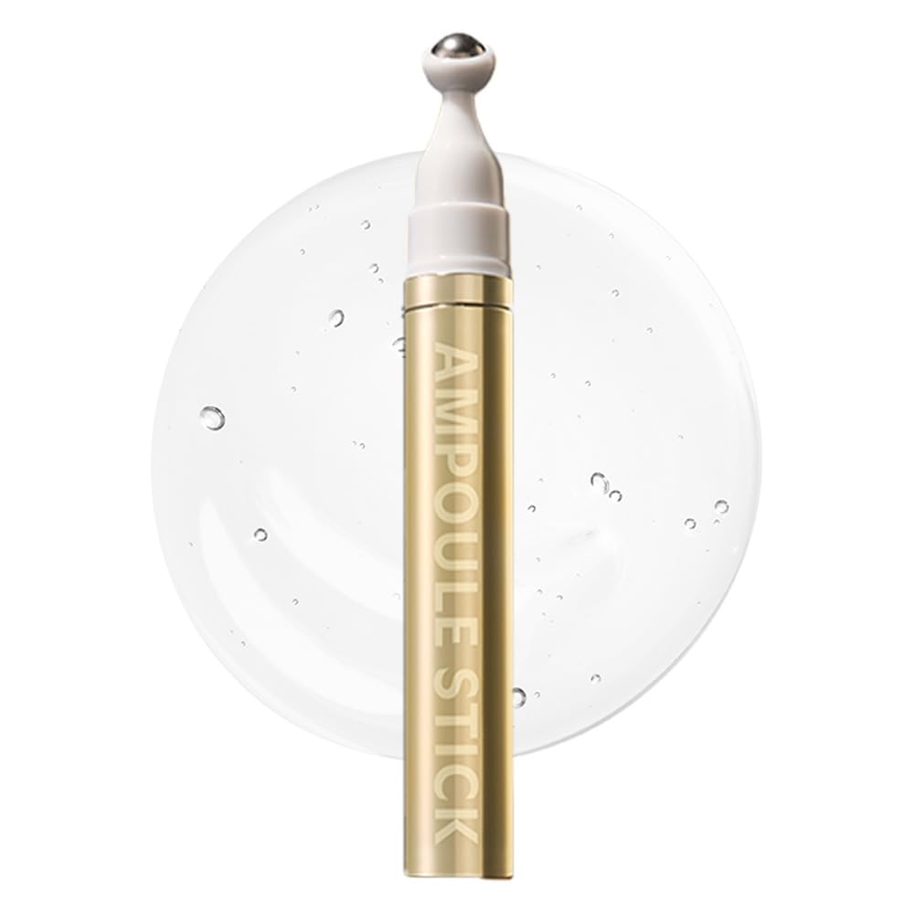 ISOI Intensive Lifting Gua Sha Ampoule Stick, Eye Roller, Under Eye Serum for Dark Circles, Puffy Bags, and Wrinkles with Bulgarian Rose Oil & Peptide Complex, Korean Skin Care (0.5 fl.oz, 15ml)