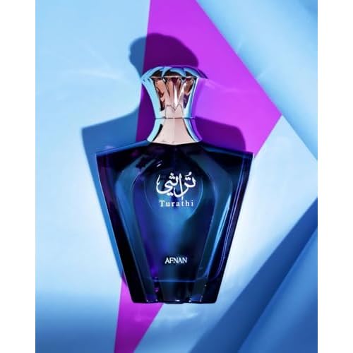 Afnan Turathi Blue Eau de Parfum Spray for Men, 3.0 Fl. Oz