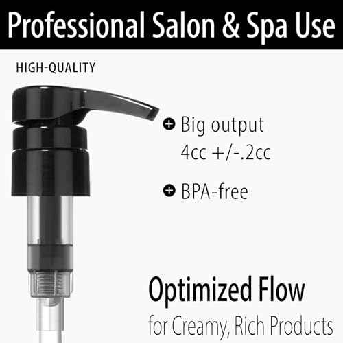 Bar5F Pump for 33.8-Oz Shampoo and Conditioner Liter Bottles (Fits 1" inch Bottle Neck 28/410) 2-Pack