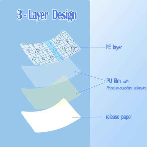 6 Rolls Tattoo Aftercare Bandage - Second Skin Tattoo Cover Up Patch Tape Tattoos Waterproof Bandage Transparent Film for Healing Tattoos Supplies Swimming Shower (2 Inch, 4 Inch, 6 Inch)