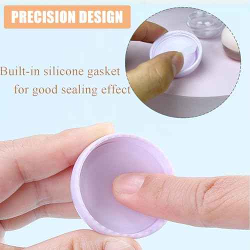 5 Pcs 10ml Small Travel Containers - Convenient Travel Jars for Creams, Travel Lotion Container, Travel Makeup Containers Essential Compact Size for Traveling