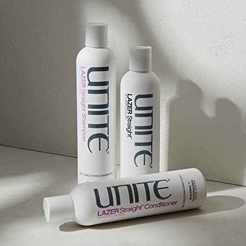 UNITE Hair - LAZER Straight Conditioner - Frizz-Defying & Smoothing Conditioner - Hydrates, Tames, & Adds Shine to Thick, Coarse, or Unruly Hair - Paraben-Free & Sulfate-Free, 33 Fl Oz