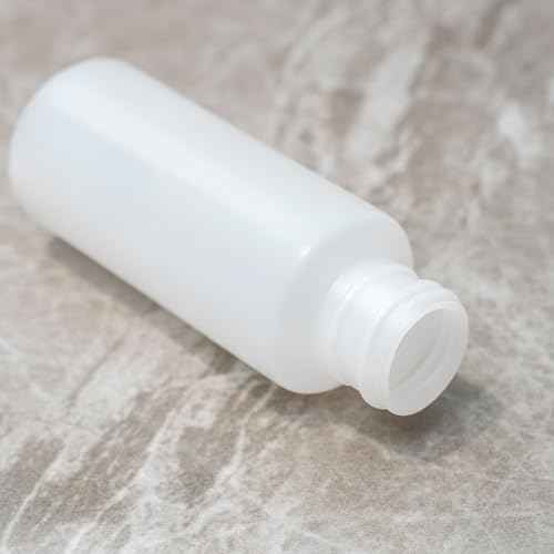 2oz TSA Approved Translucent Squeeze Bottles with Fliptop & Extra Screw Caps, Set of 4, Leak Proof, FDA Compliant. Safe for Premium Costmetic, Shampoo, Conditioner and DIY projects. (HDPE FlipTop)