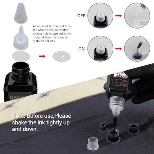 Tattoo Ink,Solong S Series 3.4oz(100ml) Professional Black Tattoo Ink for Outlining,Shading and Blending-Premium Black Tattoo Supplies,TI303S-100-031