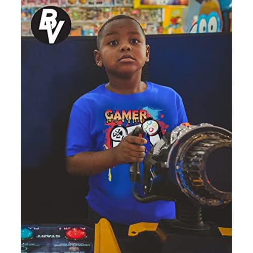 BROOKLYN VERTICAL 4-Pack Boys Short Sleeve Crew Neck T-Shirt with Chest Print | Soft Cotton Sizes 6-20