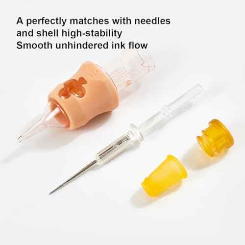 10PCS Clover Finger Ledge Tattoo Needles Cartridge, #12 Standard 11 Round Liner Professional Disposable Cartridges for Rotary Tattoo Machines (1211RL)