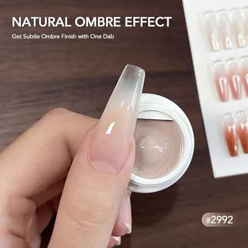 GAOY Ombre Gel Nail Polish Kit, 9 Colors UV LED Painting Gel with Sponges, Long-lasting Soak Off Pigmented Colors, Beginner Friendly Gradient & Aura Nail Art Set for Home & Salon Use, Spring Blossom