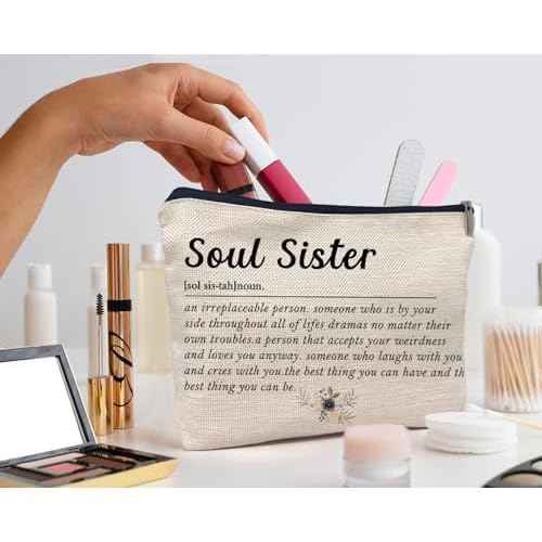 IWXYI Friend Makeup Bags,Friend Definition Makeup Bags With Zipper,Bestie Friend Makeup Bag Zipper Pouch Travel Toiletry Gifts For Women,Friend Gifts For Women,Friend Gifts