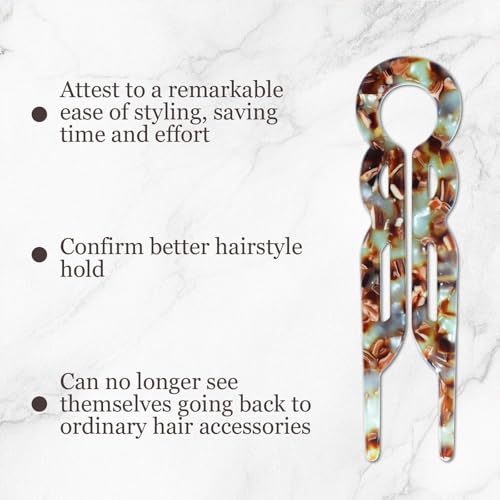 4 Pack Lialys Hair Pin for Women ? Elegant Prestige Hair Accessories for Bun (C)