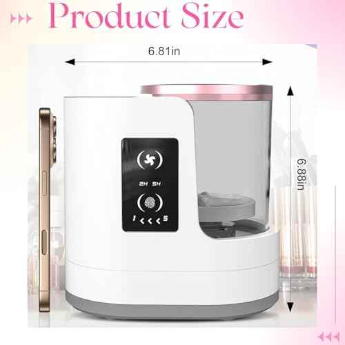 Electric Makeup Brush Cleaner & Dryer-Fast, Makeup Brush Cleaner Machine, 3 In 1 Efficient Brush Cleaning, Drying, and Sanitizing for Flawless, Hygienic Makeup Application