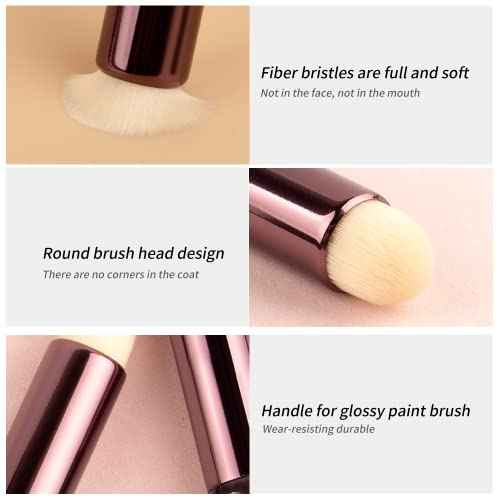 Lip Brush Lip Smudge Brush With Cap Lip Makeup Brush Multi-purpose Makeup Blending Brush for Home and Travel