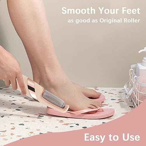 12 Pack Replacement Roller for Flawless Pedi, Replacement Head Refills Compatible with Finish Touch Flawless Pedi Electronic Tool File,6 Extra Coarse & 6 Regular Coarse