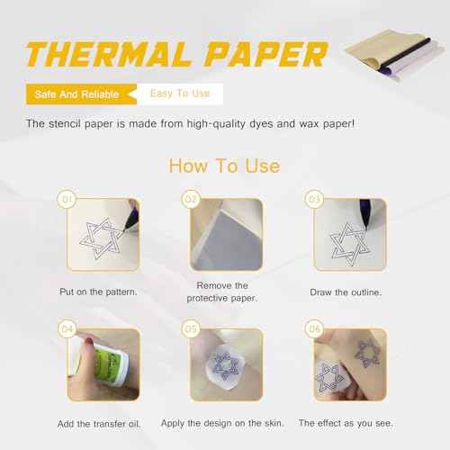 Tattoo Fake Skin with Transfer Paper - Narkysus 40Pcs Tattoo Skin and Tracing Paper Kit for Practice Including 20Pcs Tattoo Practice Skin and 20Pcs Thermal Stencil Transfer Paper for Tattoo Kit