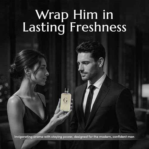 PB ParfumsBelcam G e?u Black Eau De Toilette Spray for Men ? 100 mL Affordable, Long-Lasting Fresh Aquatic Fragrance & Spicy Aquatic Scent with Sandalwood & Patchouli for Day & Night Use