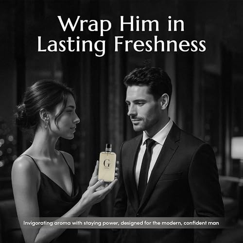 PB ParfumsBelcam G e?u Black Eau De Toilette Spray for Men ? 100 mL Affordable, Long-Lasting Fresh Aquatic Fragrance & Spicy Aquatic Scent with Sandalwood & Patchouli for Day & Night Use
