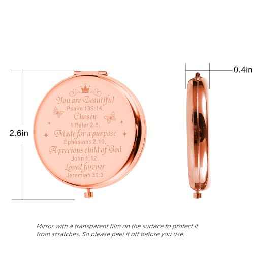 Dorm Room Essentials for Girls 8th Grade, Off to College Gifts Pocket Mirror for Teen Girls, Sweet 16 Gifts for Girl Teen Daughter, Wedding Engagement Gift for Daughter from Mom 6th 7th graders girl