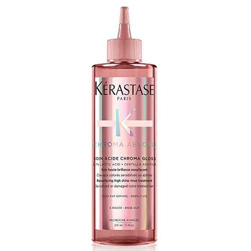 K?RASTASE Chroma Absolute Chroma Hair Gloss, High Shine Treatment for Damaged Color-Treated Hair, Strengthens and Adds Shine, Lightweight formula with Lactic Acid, Soin Acide, 7.1 Fl Oz