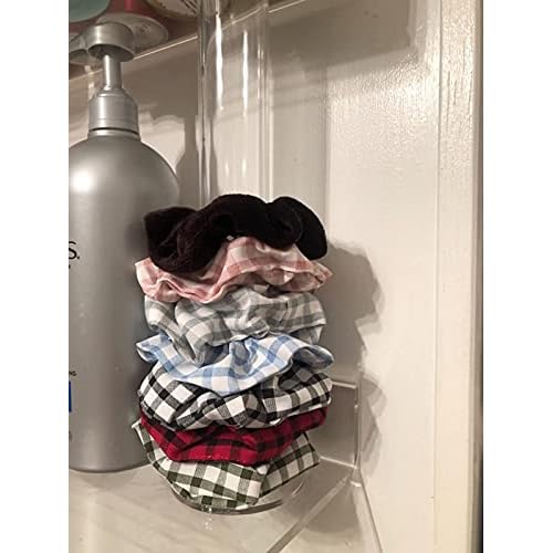 Cq acrylic Acrylic Ponytail and Scrunchie Holder Stand,Girls Bracelet Display Rack, Hair Scrunchy Holder, Vertical Bracelets and Scrunchies Holders,12 Inch High