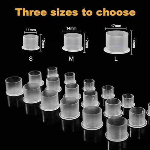 Tattoo Ink Caps - Jconly 1000Pcs Tattoo Ink Cups Pigment Caps With Base Sizes 11mm Disposable Tattoo Caps Tattoo Supplies (1000PCS Small #11)¡¦