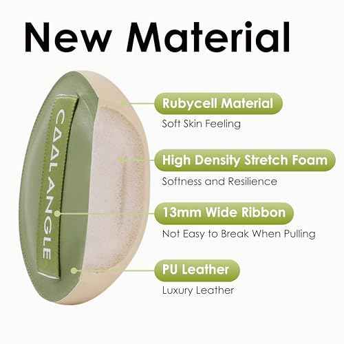 5Pcs Makeup Sponge For Foundation Concealer And Powder, Latex Free Blender Sponge For Natural And Easy Makeup Soft Long-lasting And Beginner-friendly, Green, Medium