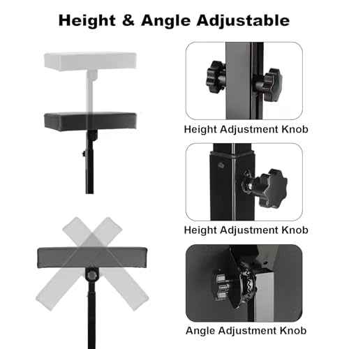 Tattoo Armrest Stand, Tattoo Arm Rest Stand High Stability, Tattoo Armrest Stable Four Corner Base for Tattoo Studio