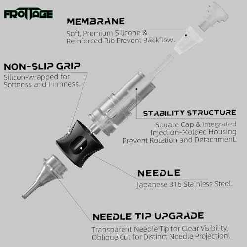 Knight2Pro Tattoo Gun Kit, Professional Tattoo Gun, 8H-Work No Overheating Tattoo Pen, USA Black Ink for Lining Shading, 32* Top-Notch 316 Cartridge Needles, Direct Skin Tattooing Professionals