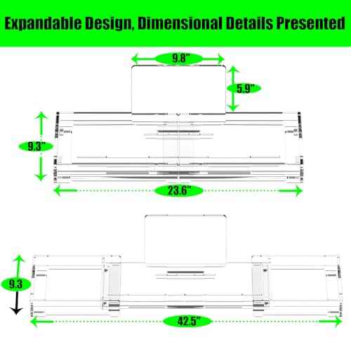 Acrylic Bathtub Tray Expandable Tub Trays Clear for Bath Caddy for Bathtub