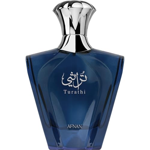 Afnan Turathi Blue Eau de Parfum Spray for Men, 3.0 Fl. Oz