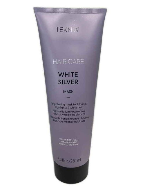 LAKMÉ Teknia White Silver Hair Mask, Brightening Hair Mask for Blondes & Bleached Hair, 8.5 Fl Oz