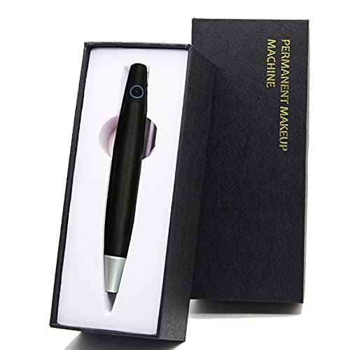 Permanent Eyebrow Makeup Pen Tattoo Rotary Machine 10PCS Needles For Eyebrows,Eyeliners, Lips (Black,AP686B)