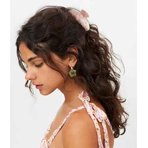Canitor Hair Claw Clips for Women Acrylic Marbled Hair Clips for Thick Thin Hair Emi Cute Hair Accessories Stocking Stuffers Preppy Teen Girl Gifts Trendy Stuff