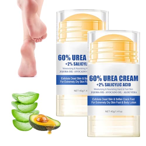 60% Urea Hydrating and Anti-Cracking Foot Cream, 2025 Upgraded Moisturising and Relieves Cracking and Dryness Foot Cream, Foot Lotion Heel Stick Repairs and Hydrates Dry and Cracked Feet and Hand (2)