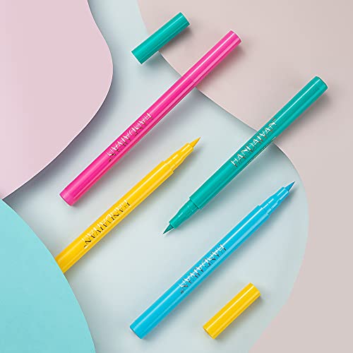 BestLand 12 Colors Matte Liquid Eyeliner Set Rainbow Colorful Neon Eyeliner Pencil Pigmented Waterproof Smudgeproof Long Lasting Gel Eye Liner Christmas Makeup Gift Kit for Women (Set E)