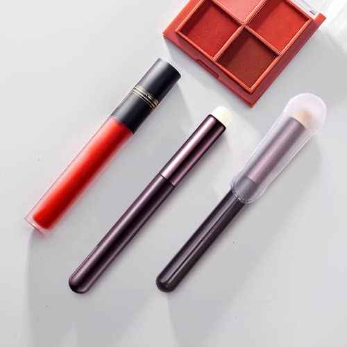 Lip Brush Lip Smudge Brush With Cap Lip Makeup Brush Multi-purpose Makeup Blending Brush for Home and Travel