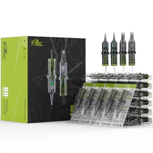 Filter Tattoo Cartridge Needles Assorted - 80Pcs #12 Mixed (3RL 5RL 7RL 7RS 9RS 9M1 7RM 9RM) Standard Tattoo Needles Cartridges for Tattoo Pen Machine Gun - Venom