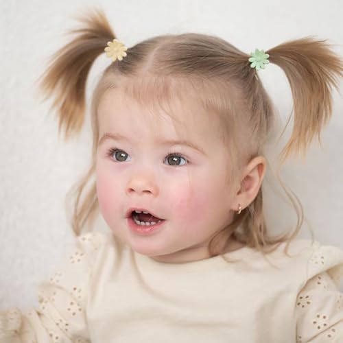 150Pcs Mini Daisy Flower Hair Clips for Women Cute Small Hair Clip Colorful Baby Hair Clips Mini Claw Clips Toddler Hair Accessories for Girls