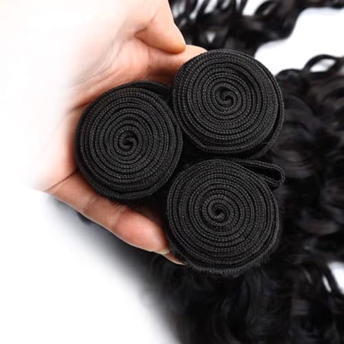 Deep Curly Bundles Human Hair 24 26 28 Inch Deep Wavy Bundles Human Hair 10A Grade Unprocessed Brazilian Virgin Extensions
