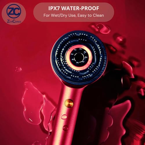 3 in 1 Hair Scalp Massager & Oil Applicator for Hair Growth, Electric Hair Brush with Oil Dispenser, Scalp Massager. (Red)