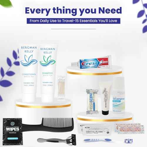 Trektote Travel Toiletry Kit For Men And Women ? 15 Piece Set of Travel Size Toiletries, TSA Compliant, Includes Shampoo And Conditioner, Body Wash, Toiletry Bag & More