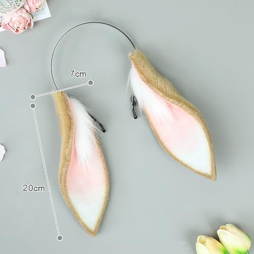 Faylay Women Cosplay Bunny Ears Rabbit Headband Animal Ears Furry Bunny Ears Party Accessories