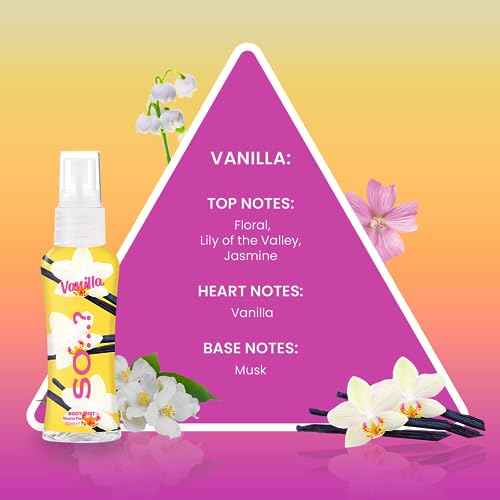 So¡¦? Body Mist Set - Body Spray for Women - Cruelty Free, Vegan Perfumes for Women - 650 to 1000 Sprays - Travel Size Gift Set - 4 pcs