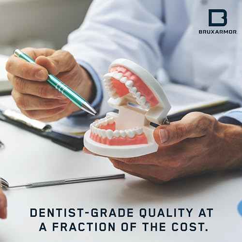 BruxArmor Nightguard - Bruxism Mouth Guard for Bruxism Relief and Grinding Relief, Professional Custom Fit Brux Night Guard, 2 Pack (Navy)