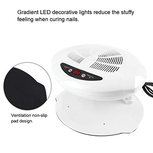 Professional Nail Dryer,400W Air Nail Fan Blower Dryer Machine Auto Induction Warm and Cool Wind,Professional Air Nail Fan Manicure Tool with Sensor,for Fingernail & Toenail Curing