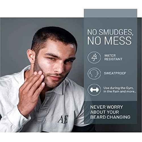 VOID Homme Gray Beard Pencil Filler for Men, Set of 4 - Instantly Covers Bald Spots & Thinning Hair, Waterproof, Sweat & Smudge-proof, Undetectable Hair Loss Solution for Gray Beards, Natural Look