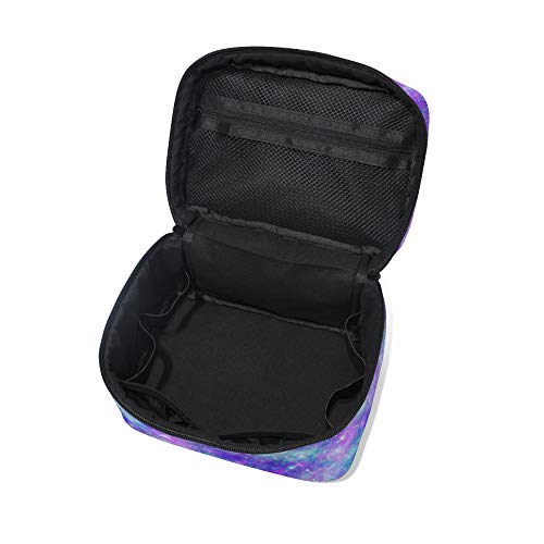 Makeup Bag, Mermaid Fantasy Space Travel Makeup Organizer Bag Cosmetic Cases Toiletry Bags for Girl Women Ladies
